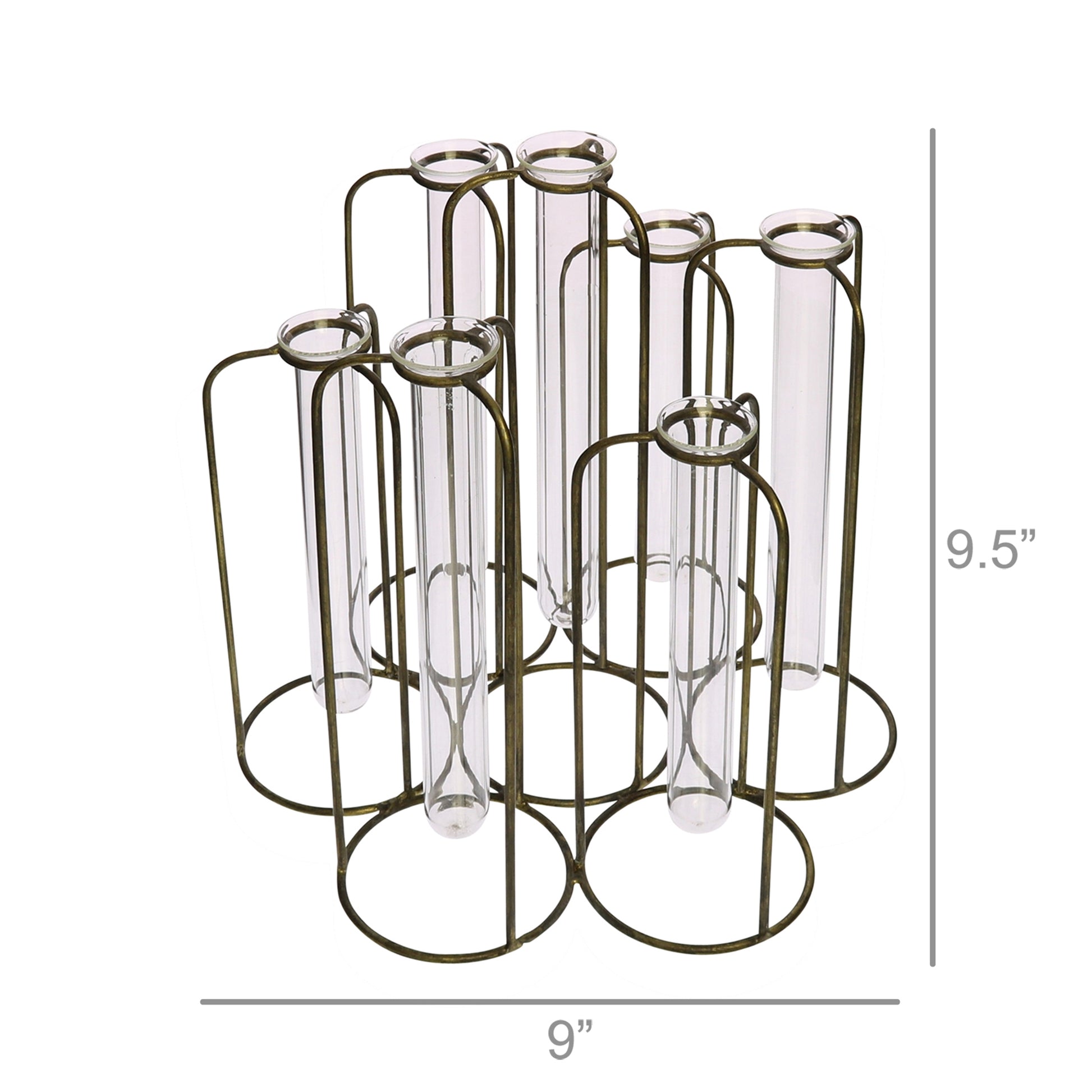 Archer Cluster Vase - 7 Tubes Set Of 4 By HomArt | Vases | Modishstore - 4