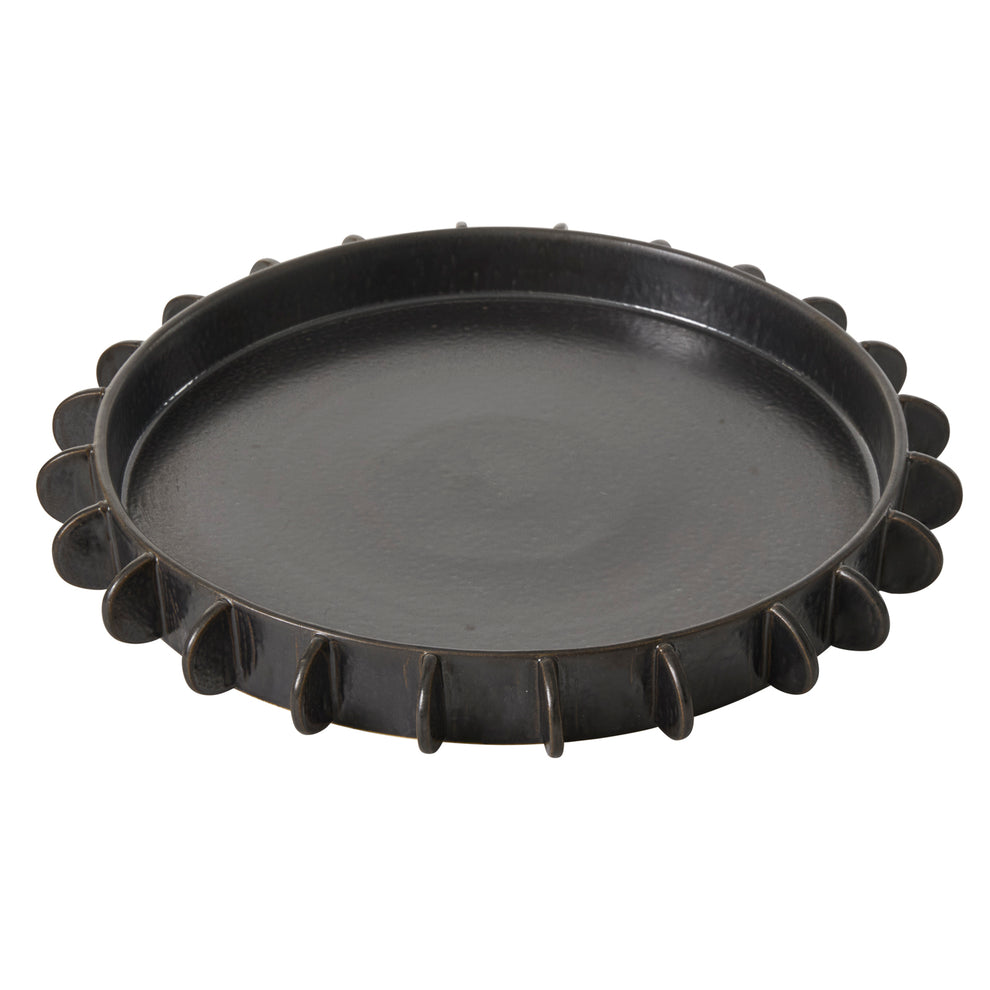 Black Reverie Tray By Accent Decor | Planters, Troughs & Cachepots | Modishstore - 6