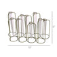 Archer Cluster Vase, Straight - 9 Tubes Set Of 4 By HomArt | Vases | Modishstore - 4