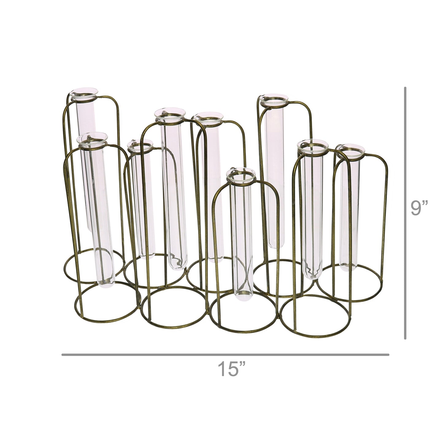 Archer Cluster Vase, Straight - 9 Tubes Set Of 4 By HomArt | Vases | Modishstore - 4