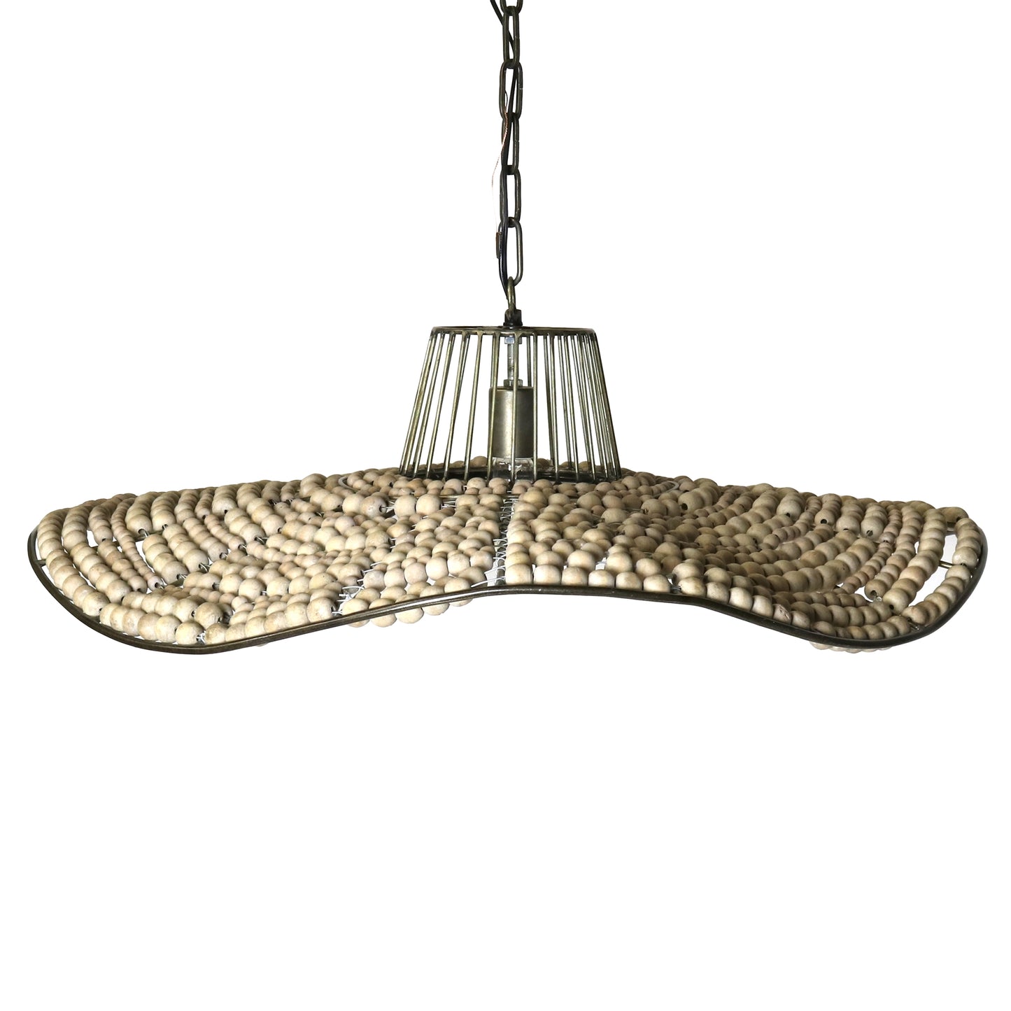 League Wooden Sphere Pendant By HomArt | Pendant Lamps | Modishstore - 3