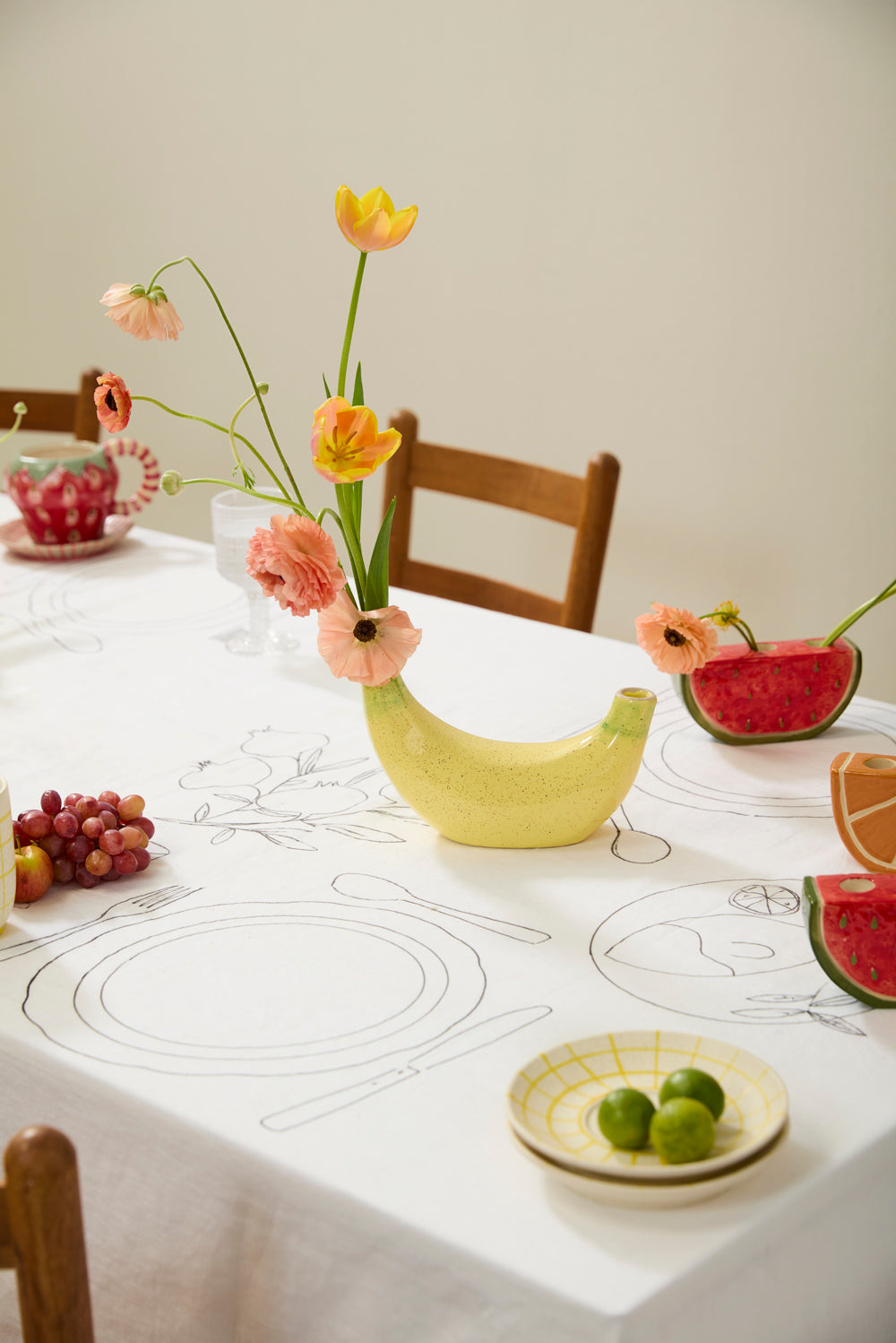 Banana Budvase Set of 4 By Accent Decor | Vases | Modishstore - 4