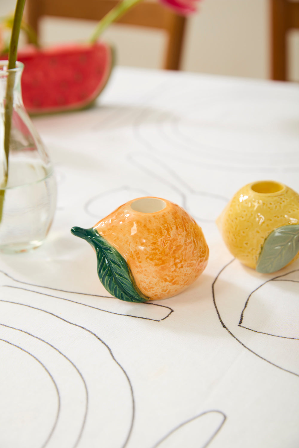 Fresh Fruit Candleholder Set of 8 By Accent Decor | Candle Holders | Modishstore - 6