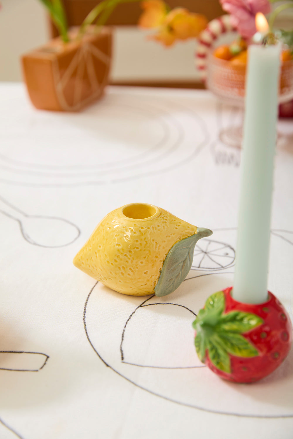 Fresh Fruit Candleholder Set of 8 By Accent Decor | Candle Holders | Modishstore - 10