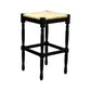 Natural And Black Solid Wood Backless Bar Height Bar Chair By Homeroots | Bar Stools | Modishstore - 3