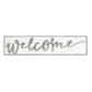White And Gray Welcome Solid and Manufactured Wood Wall Decor By Homeroots | Wall Decor | Modishstore - 3