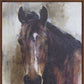 Brown Black And White Horse Wood Framed Art By Homeroots | Wall Decor | Modishstore - 4