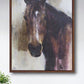 Brown Black And White Horse Wood Framed Art By Homeroots | Wall Decor | Modishstore - 1