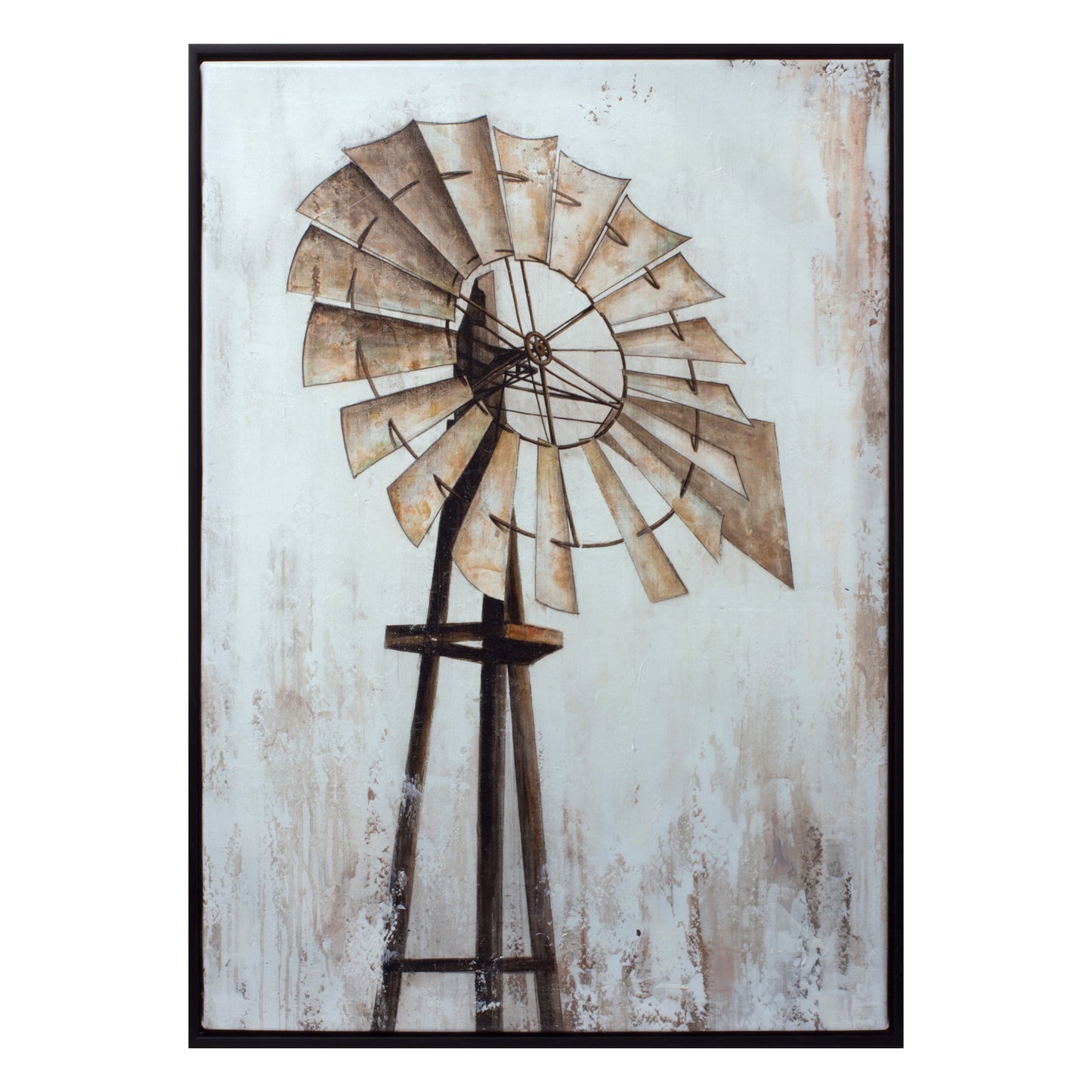 Black Brown And White Wood Framed Art By Homeroots | Wall Decor | Modishstore - 4