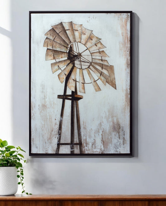 Black Brown And White Wood Framed Art By Homeroots | Wall Decor | Modishstore - 1