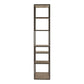 Brown And Natural Metal and Wood Seven Tier Bookcase By Homeroots | Bookcases | Modishstore - 3