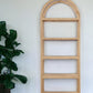 Natural Wood Five Tier Arched Top Bookcase By Homeroots | Bookcases | Modishstore - 5