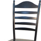 Black Wood Ladder Back Dining Side Chair By Homeroots | Dining Chairs | Modishstore - 4
