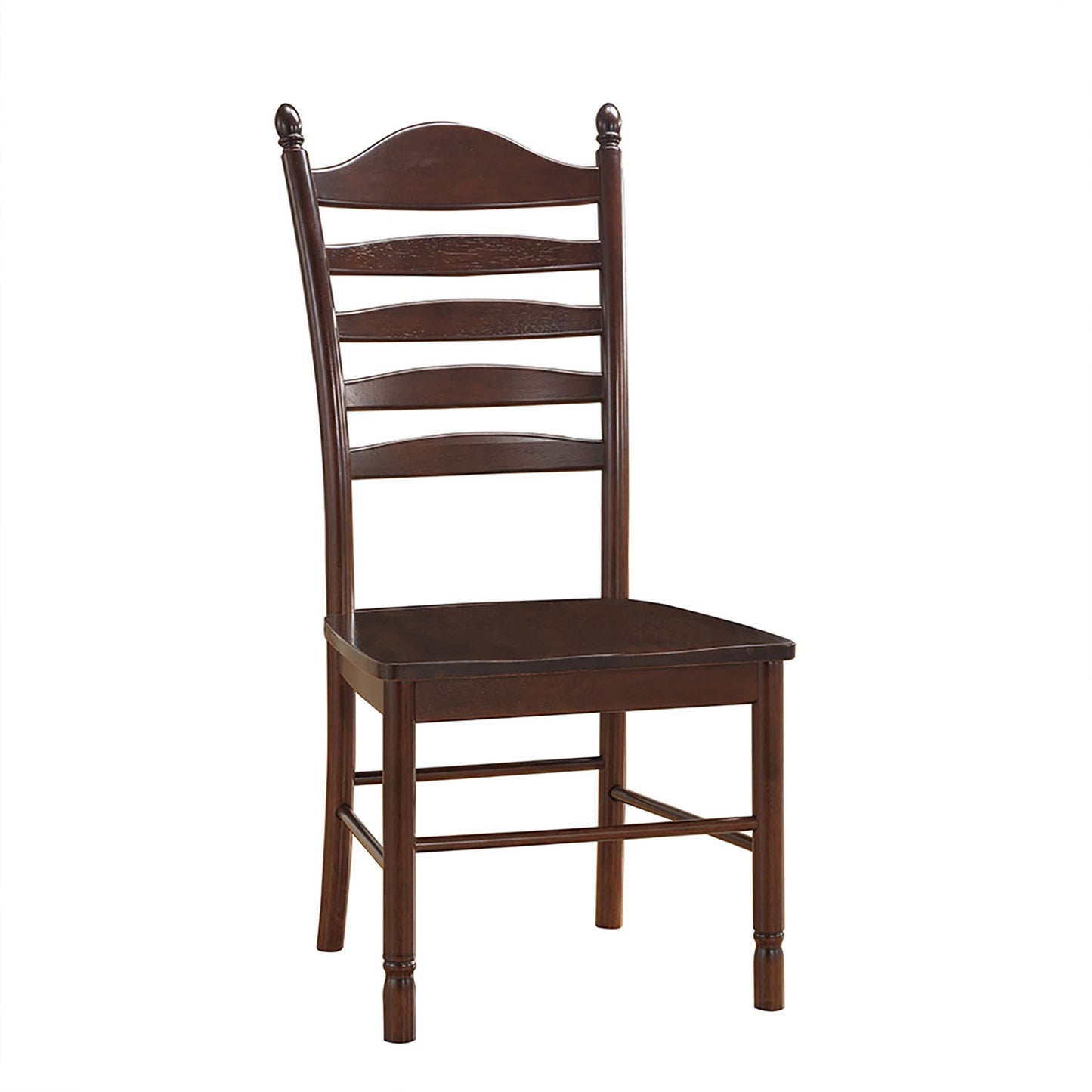 Espresso Wood Ladder Back Dining Side Chair By Homeroots | Dining Chairs | Modishstore - 2