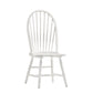 White Wood Windsor Back Dining Side Chair By Homeroots | Dining Chairs | Modishstore - 2