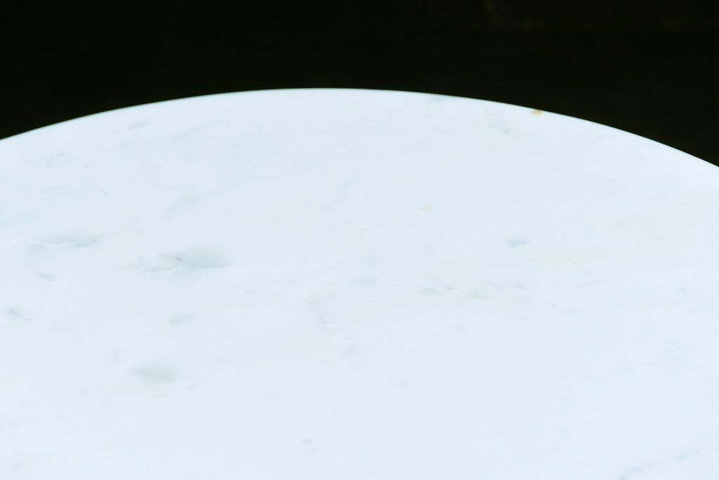 Brown Marble And Solid Wood Round End Table By Homeroots | End Tables | Modishstore - 8