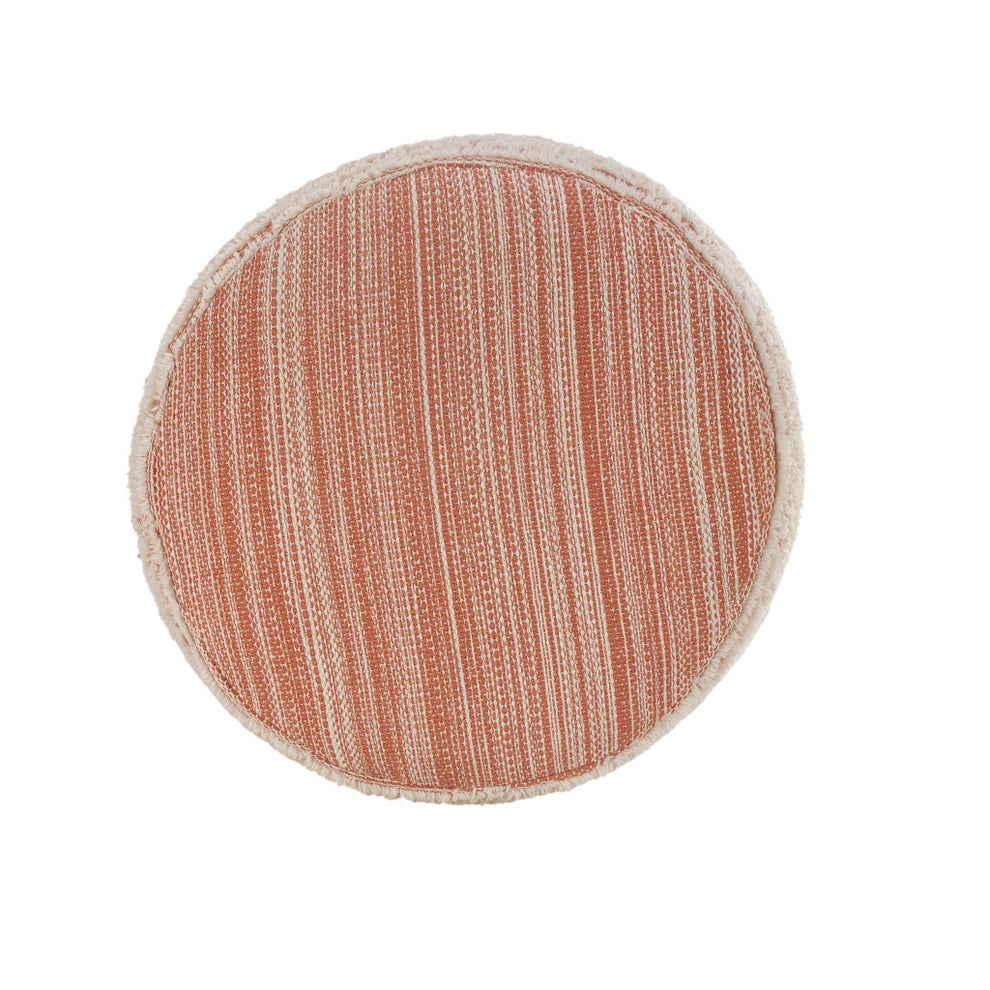 Pink Polyester Ottoman By Homeroots | Ottomans | Modishstore - 2