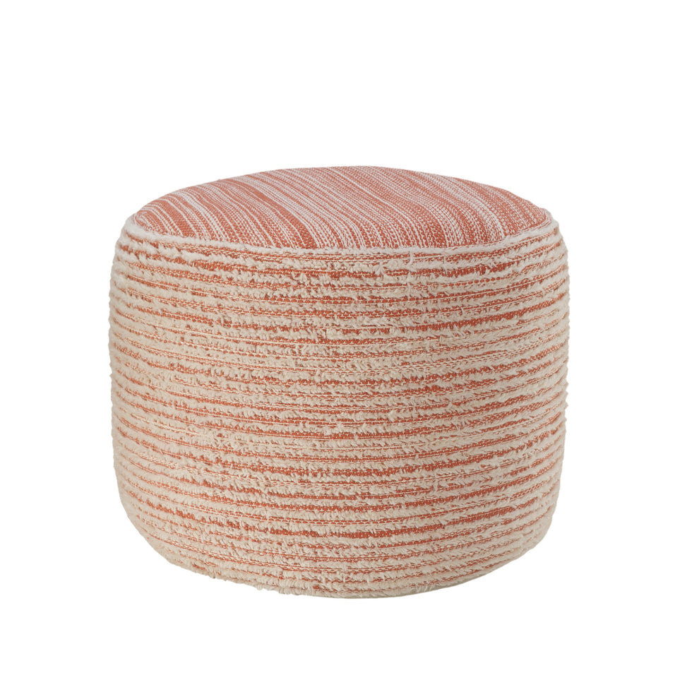 Pink Polyester Ottoman By Homeroots | Ottomans | Modishstore - 3