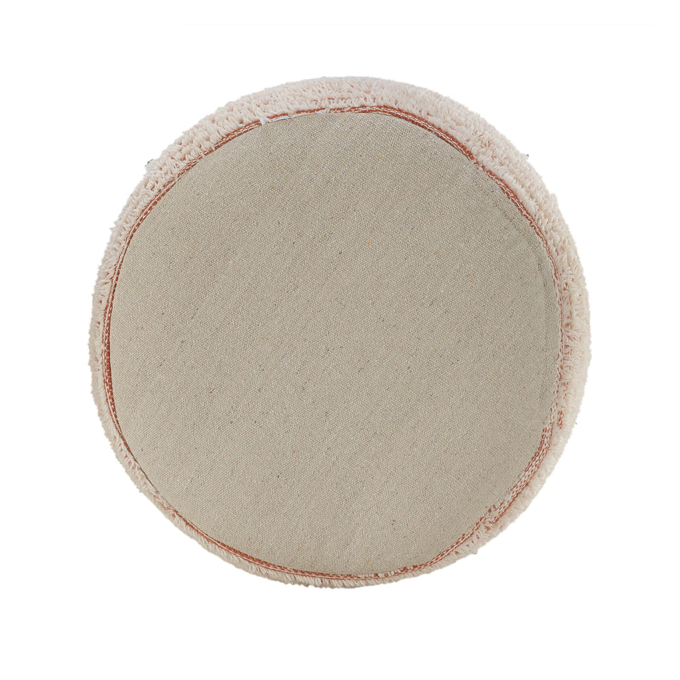 Pink Polyester Ottoman By Homeroots | Ottomans | Modishstore - 5