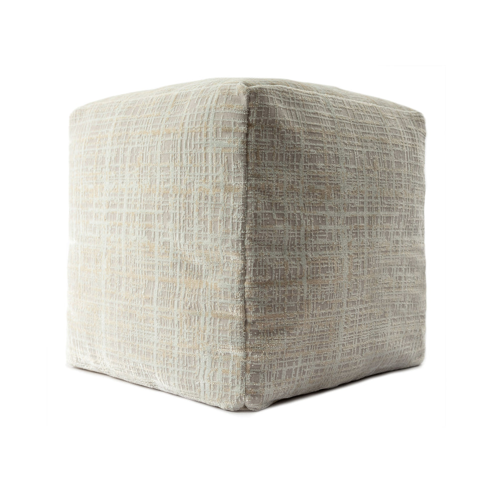 Beige Polyester Blend Ottoman By Homeroots | Ottomans | Modishstore - 5
