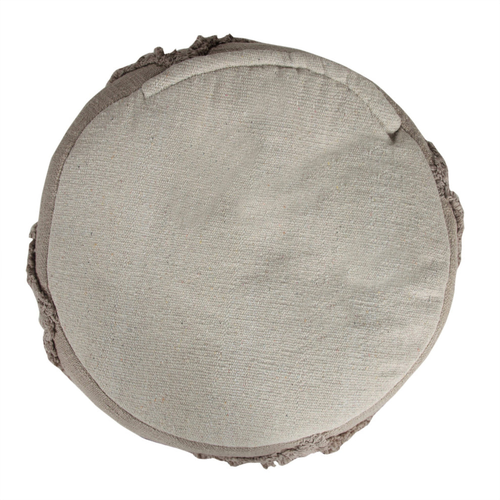 Brown 100% Cotton Ottoman By Homeroots | Ottomans | Modishstore - 5