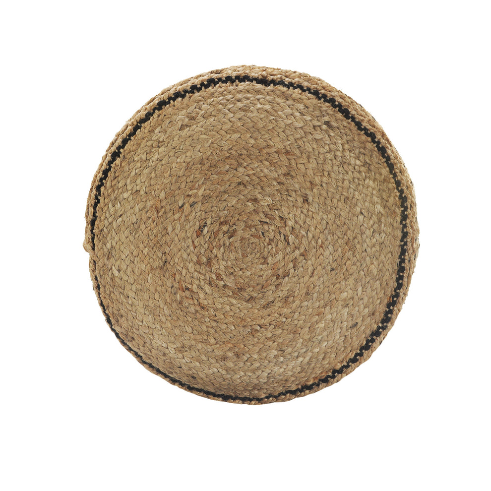 Tan Pouff By Homeroots | Ottomans | Modishstore - 2