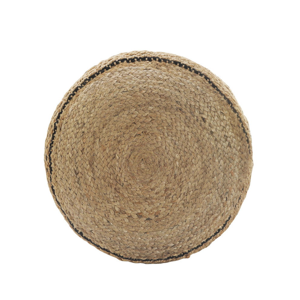 Tan Pouff By Homeroots | Ottomans | Modishstore - 4