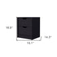 Black Two Drawer Nightstand With Integrated Tech By Homeroots | Nightstands | Modishstore - 7