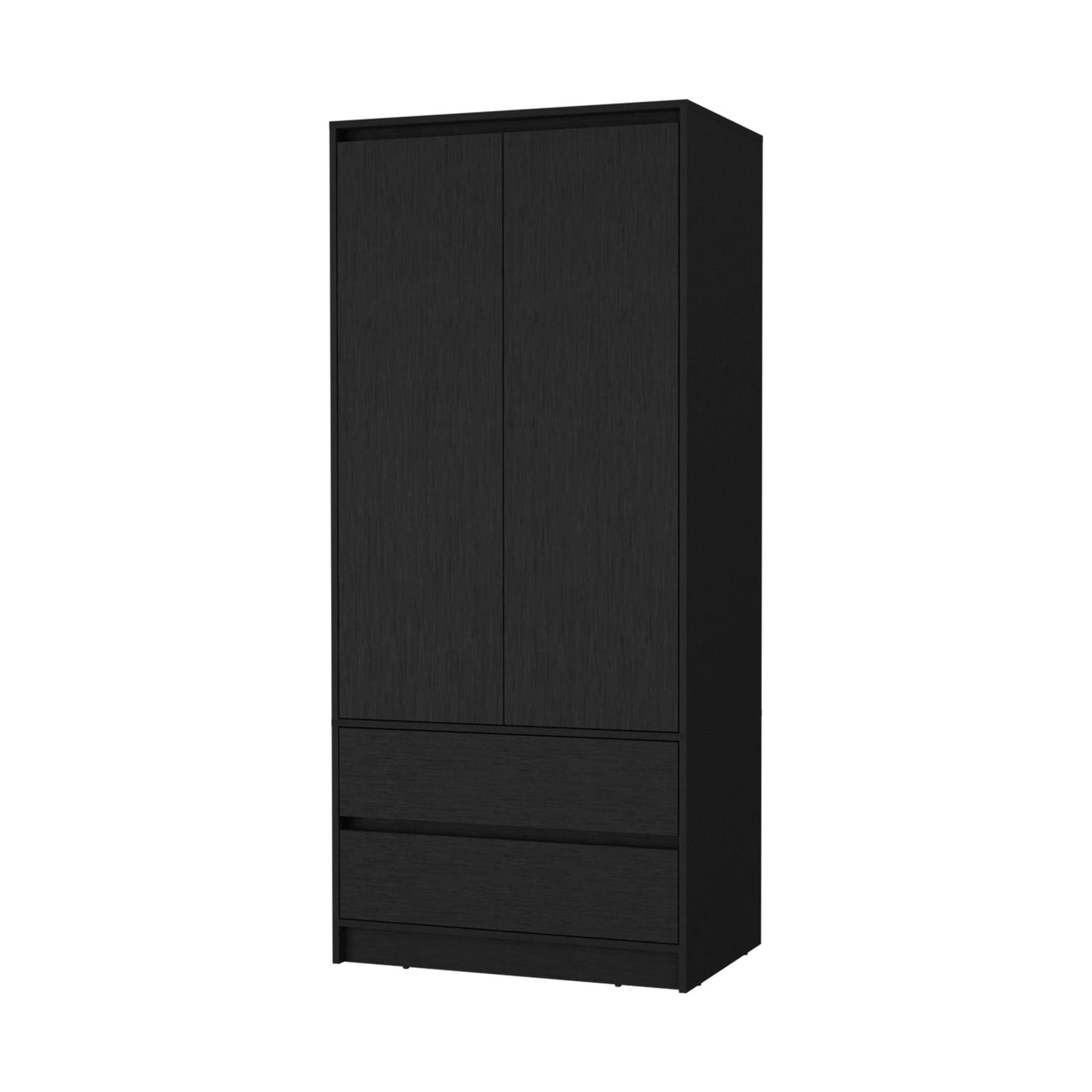 Black Accent Cabinet Soft Close With Multiple Shelves And Three Drawers By Homeroots | Dressers | Modishstore - 1
