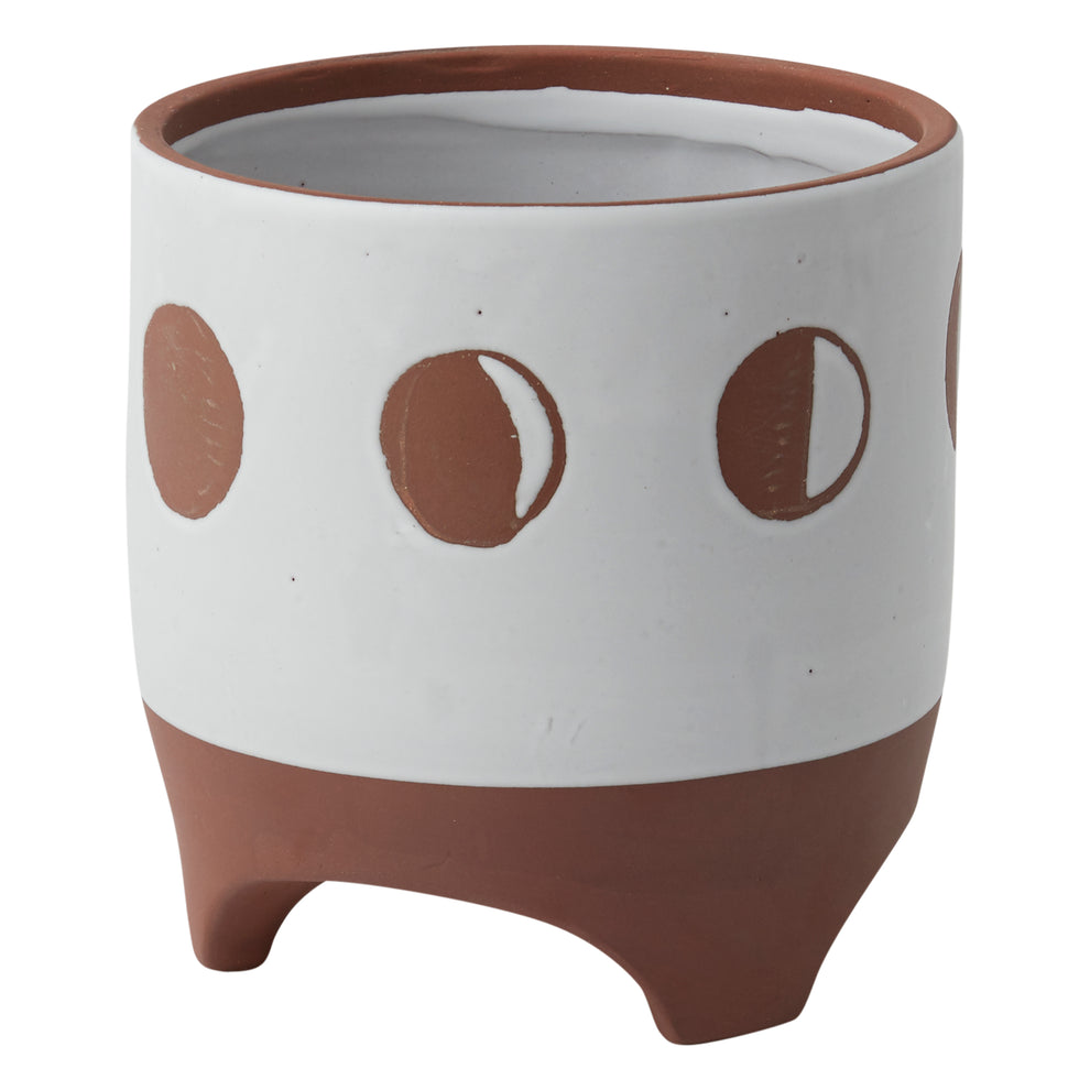 Solar Footed Pot Set of 8 By Accent Decor | Planters, Troughs & Cachepots | Modishstore - 8