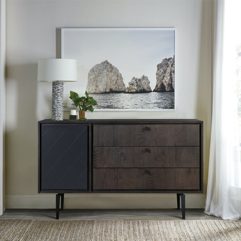 Gray Solid Wood Three Drawer Dresser By Homeroots | Dressers | Modishstore - 7