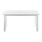 White Solid Wood Butterfly Leaf Extending Dining Table By Homeroots | Dining Tables | Modishstore - 5
