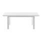White Solid Wood Butterfly Leaf Extending Dining Table By Homeroots | Dining Tables | Modishstore - 6