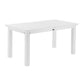White Solid Wood Butterfly Leaf Extending Dining Table By Homeroots | Dining Tables | Modishstore - 8