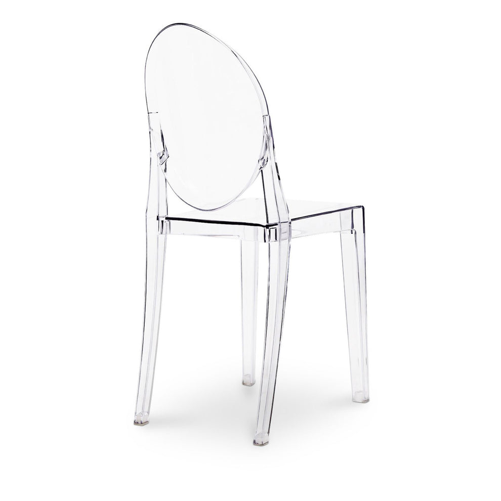 Clear Transparent Acrylic Dining Chair By Homeroots | Dining Chairs | Modishstore - 3