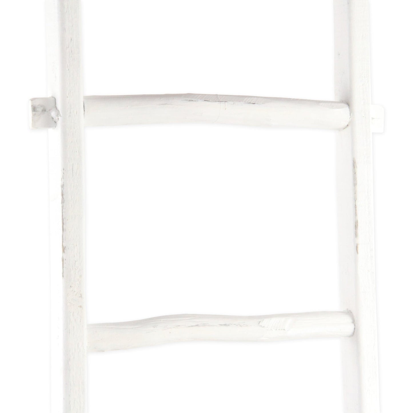 White Six Step Solid Wood Decorative Ladder By Homeroots | Wall Decor | Modishstore - 4
