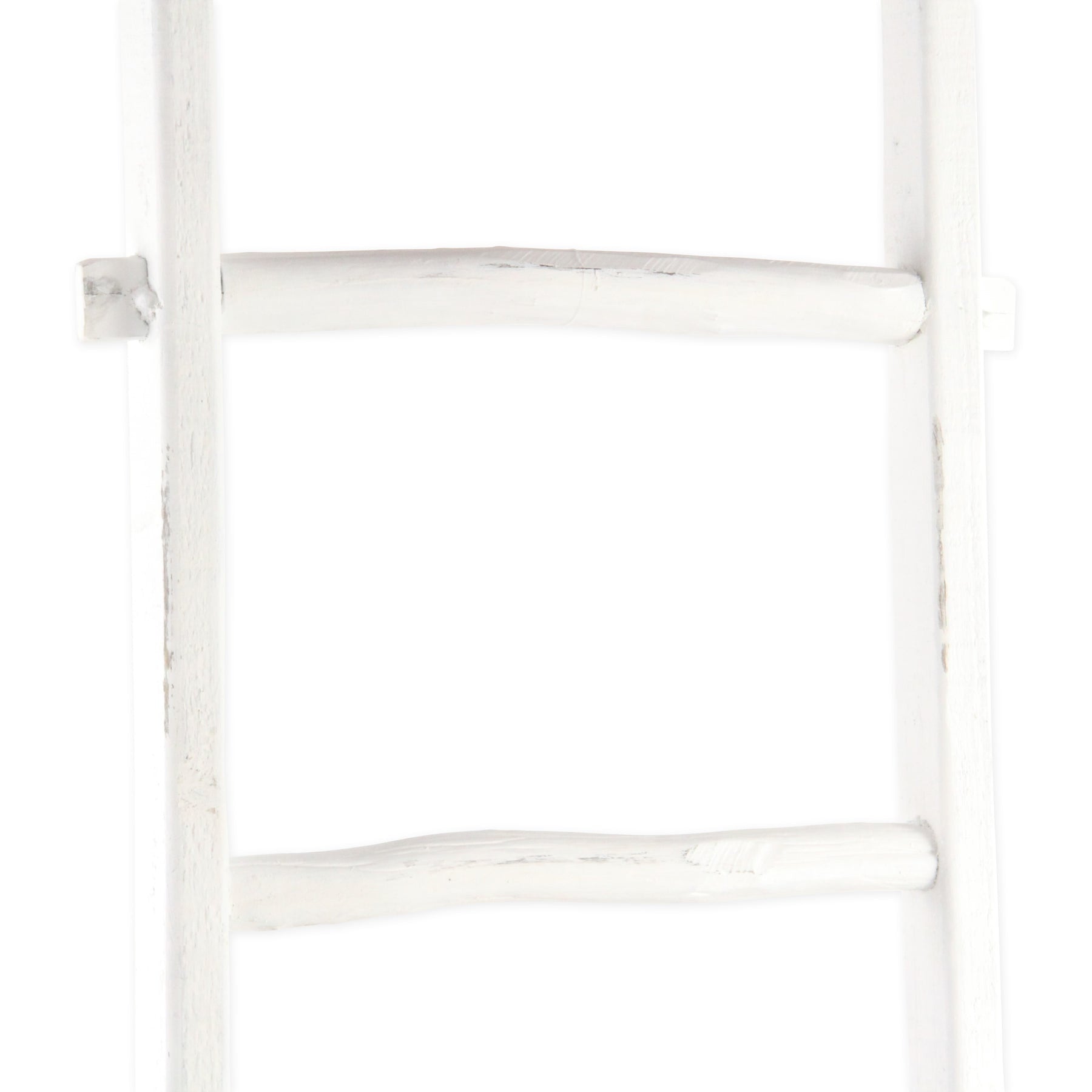 White Six Step Solid Wood Decorative Ladder By Homeroots | Wall Decor | Modishstore - 4