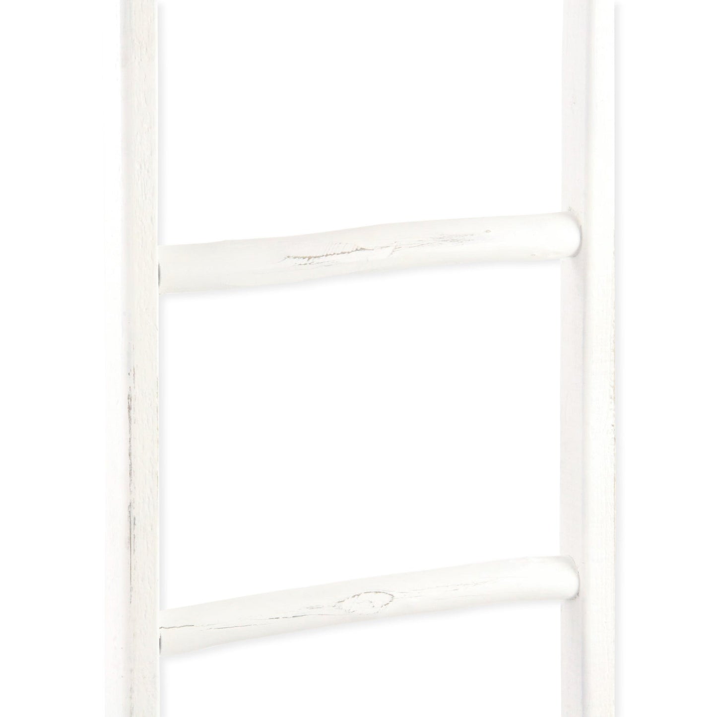 White Six Step Solid Wood Decorative Ladder By Homeroots | Wall Decor | Modishstore - 7