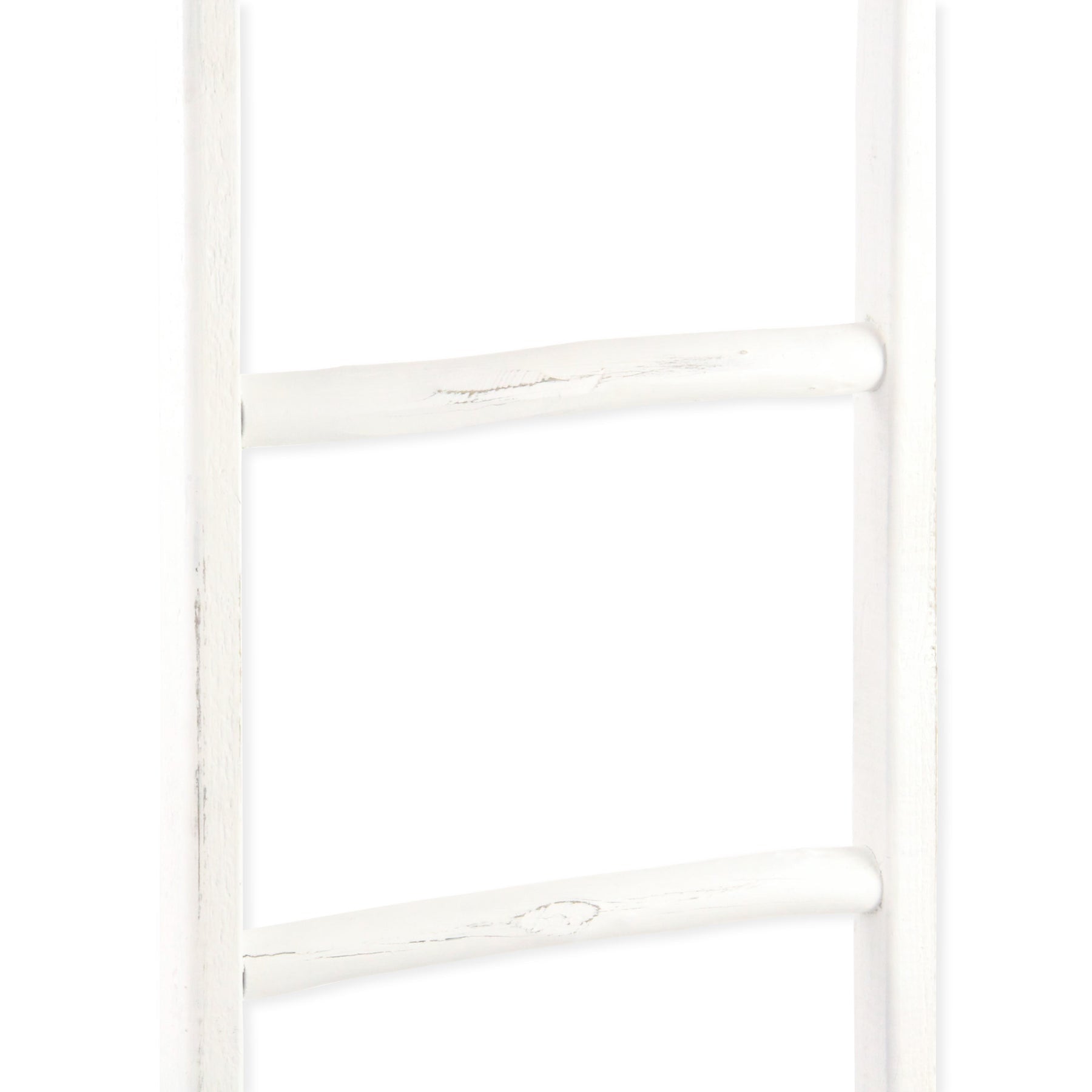 White Six Step Solid Wood Decorative Ladder By Homeroots | Wall Decor | Modishstore - 7