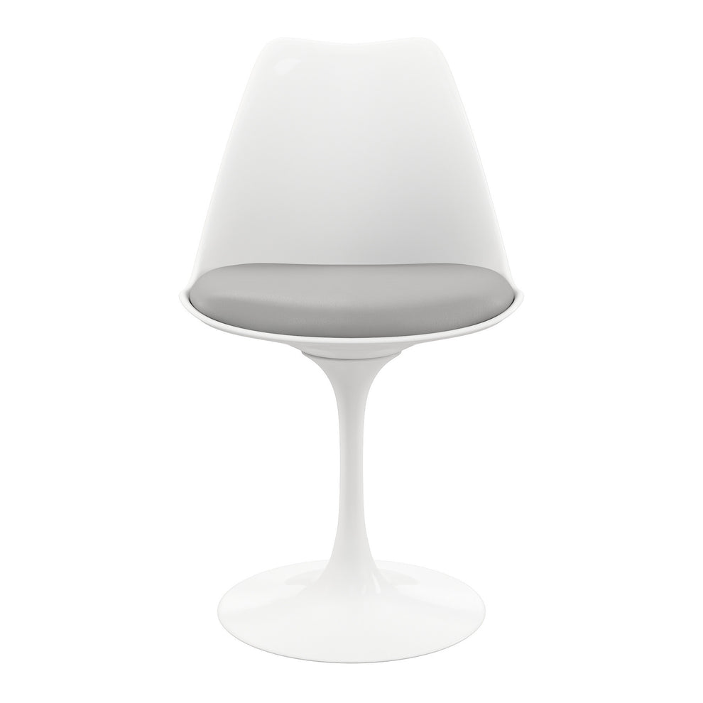 Gray And White Dining Side Chair By Homeroots | Dining Chairs | Modishstore - 2