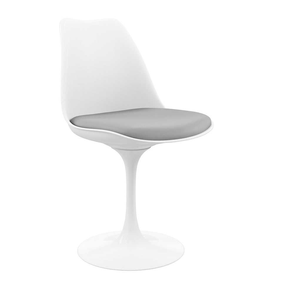 Gray And White Dining Side Chair By Homeroots | Dining Chairs | Modishstore - 4