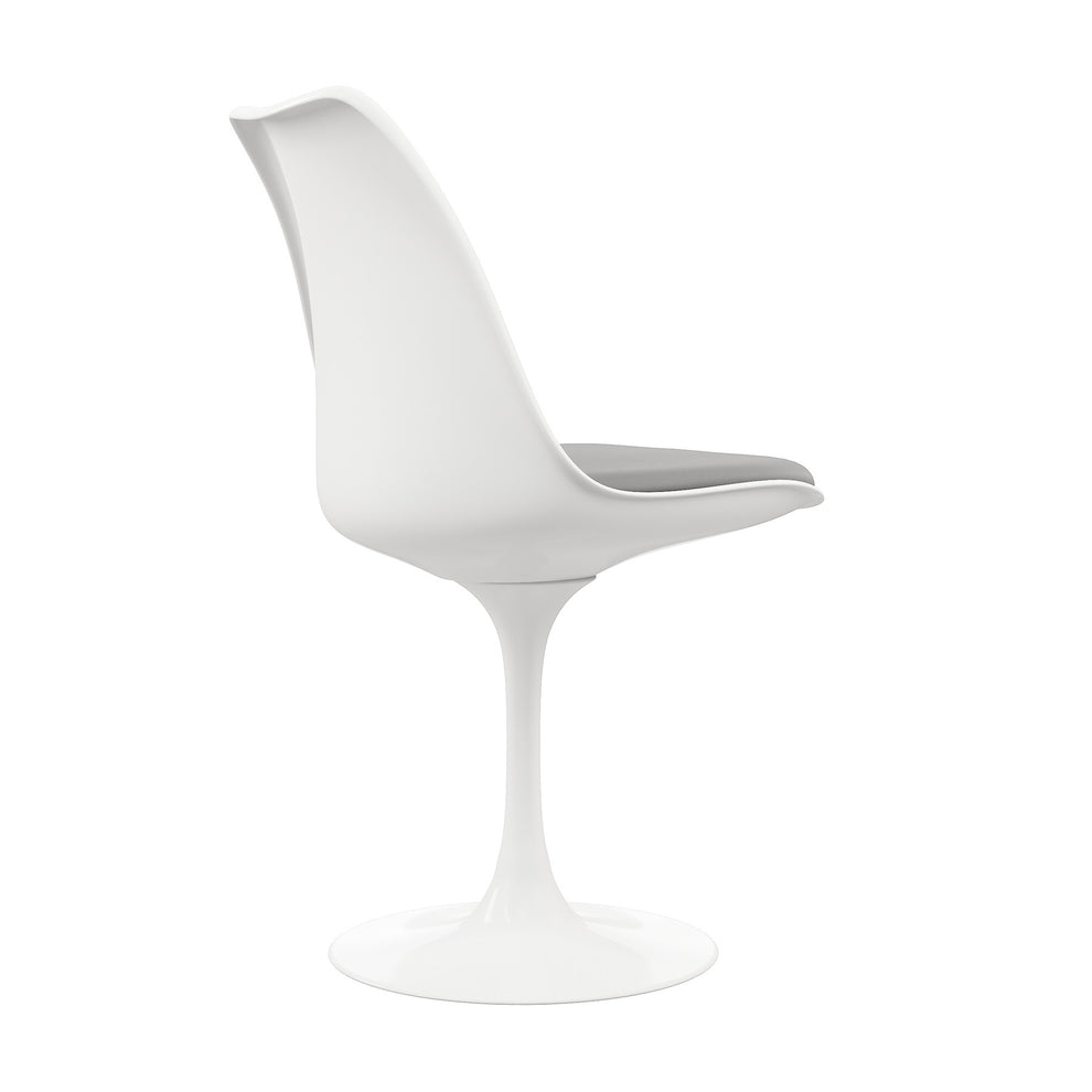Gray And White Dining Side Chair By Homeroots | Dining Chairs | Modishstore - 5