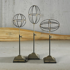 Telescoping Orbs on Stand - Set of 3 By HomArt