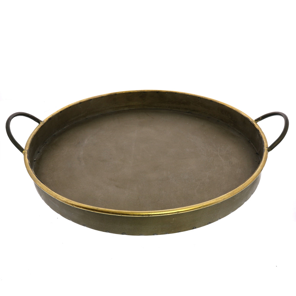 Archer Galvanized Trays, Round - Set of 3 By HomArt | Trays | Modishstore - 4