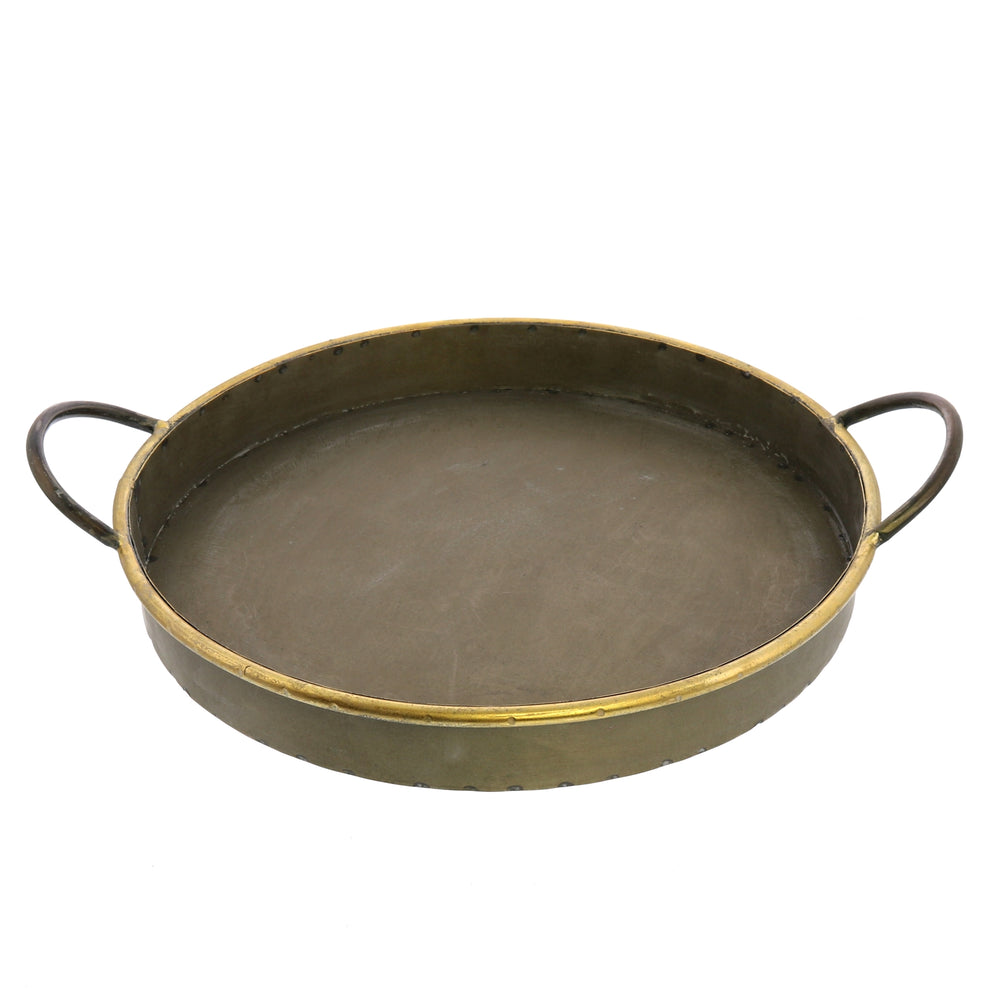 Archer Galvanized Trays, Round - Set of 3 By HomArt | Trays | Modishstore - 3