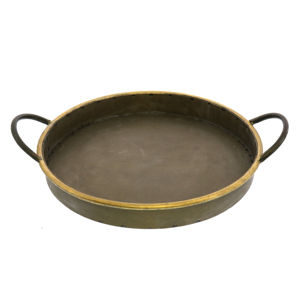Archer Galvanized Trays, Round - Set of 3 By HomArt | Trays | Modishstore - 2