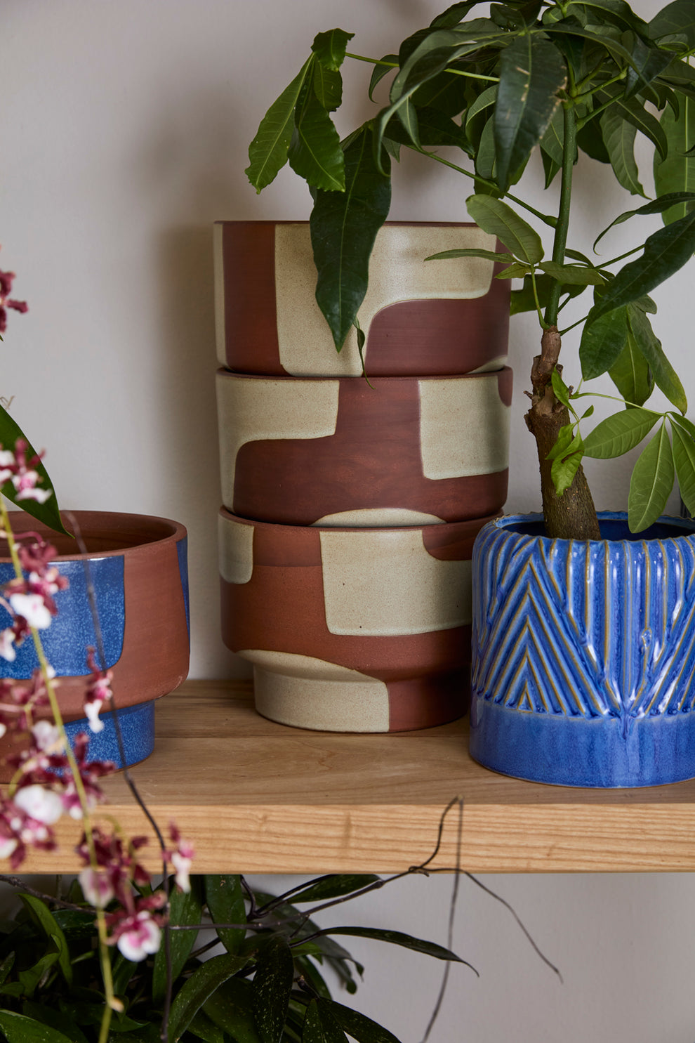 Shanti Pot Set of 2 By Accent Decor | Planters, Troughs & Cachepots | Modishstore - 11