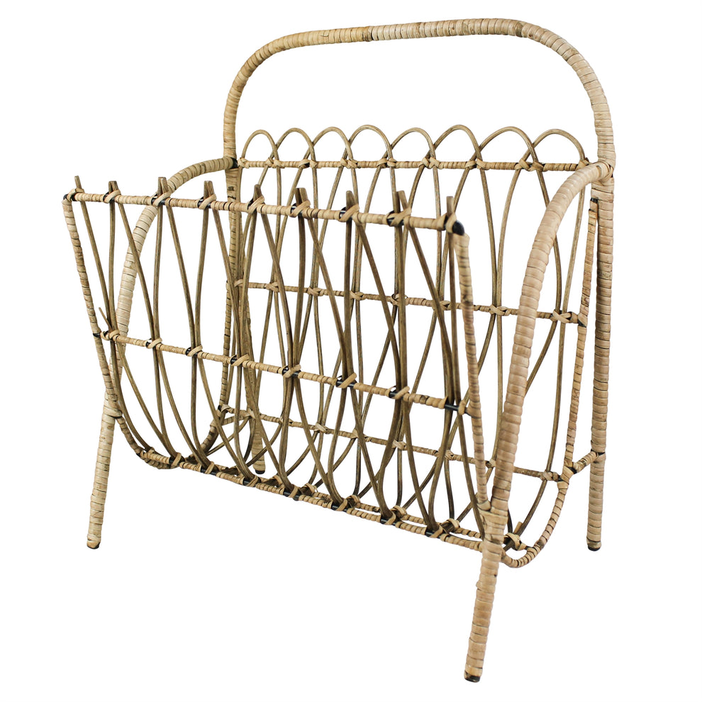 Cairo Magazine Holder, Rattan Set Of 4 By HomArt | Candle Holders | Modishstore - 5