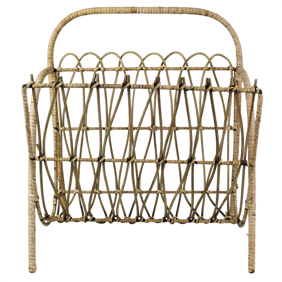 Cairo Magazine Holder, Rattan Set Of 4 By HomArt | Candle Holders | Modishstore - 3