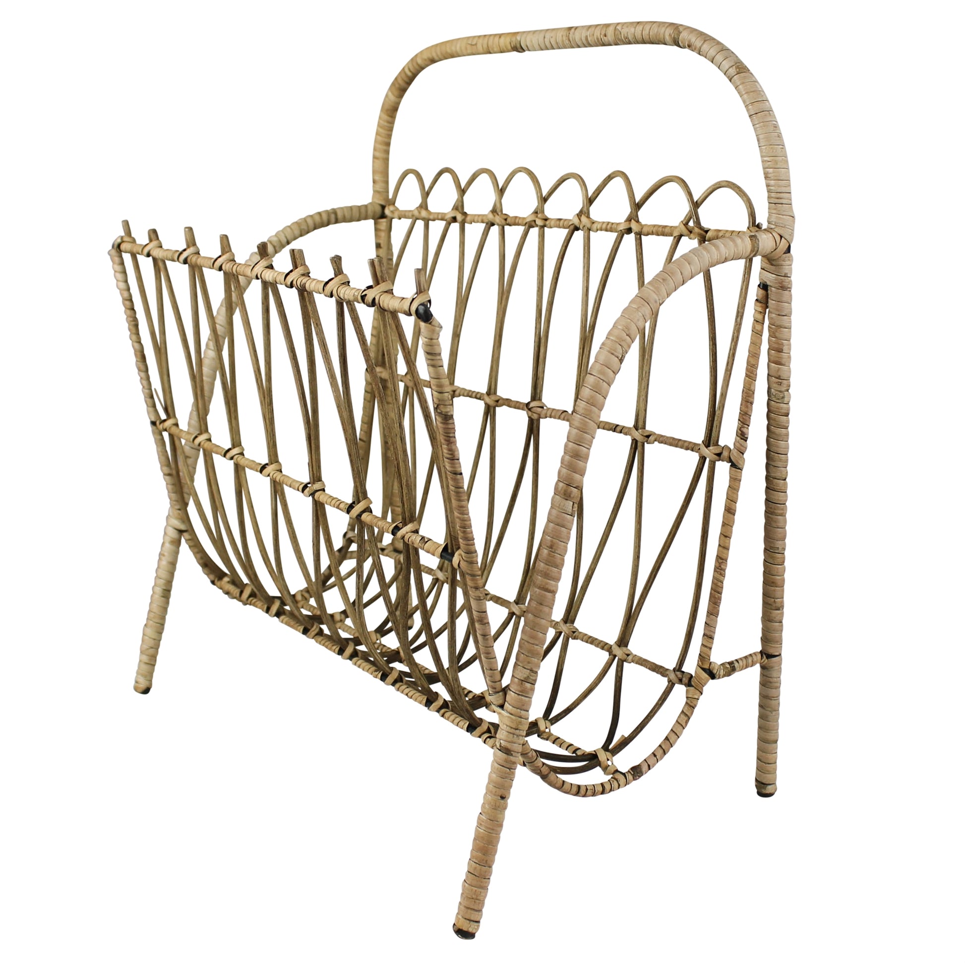 Cairo Magazine Holder, Rattan Set Of 4 By HomArt | Candle Holders | Modishstore - 2